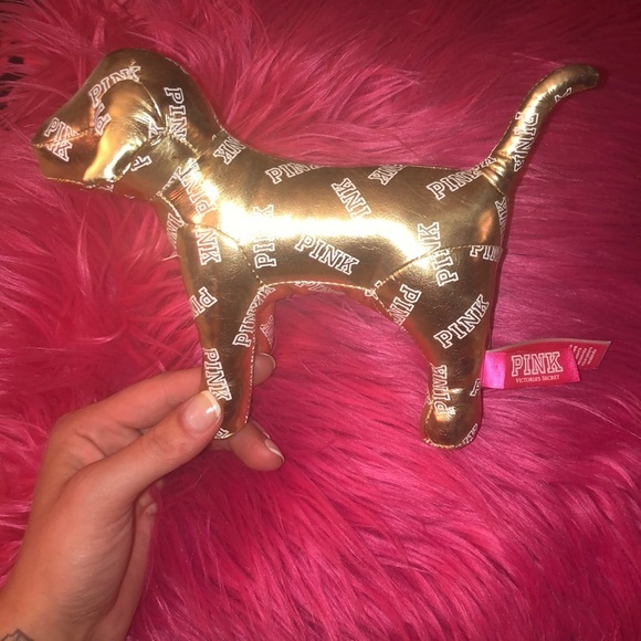 PINK Victoria's Secret Other - VS limited edition PINK gold souvenir dog